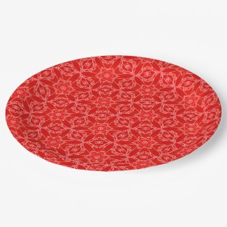 Vintage Red Lace Holiday