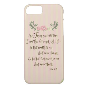 Vintage Red Letter Bible Verse Quote iPhone 8/7 Case