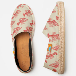 Vintage Red Lobster #1 Drawing Espadrilles