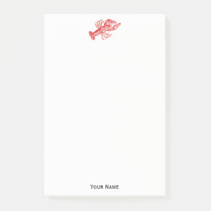 Vintage Red Lobster #1 Drawing Post-it Notes