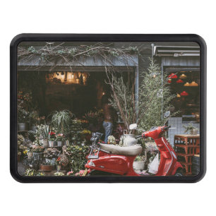 Vintage Red Motor Scooter Hitch Cover