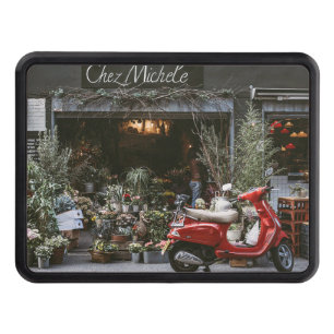 Vintage Red Motor Scooter Hitch Cover