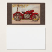 Vintage Red Motorcycle (Front & Back)