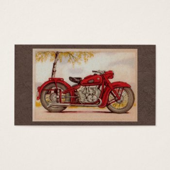 Vintage Red Motorcycle by Kinder_Kleider at Zazzle