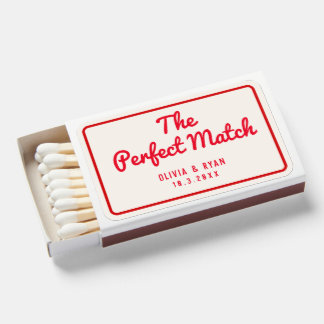 Vintage Red Perfect Match Custom Wedding Favors