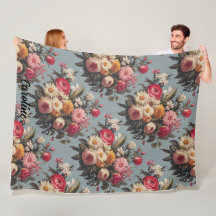 Vintage Red, Pink, White And Yellow Floral Bouquet