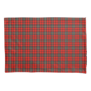 Vintage Red Plaid Pattern Pillow Case