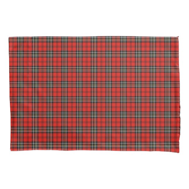 Vintage Red Plaid Pattern Pillow Case (Front)