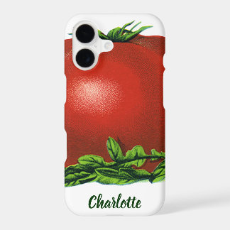 Vintage Red Ripe Tomato, Vegetables and Fruits iPhone 17 Case