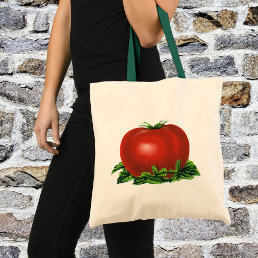 Vintage Red Ripe Tomato, Vegetables and Fruits Tote Bag