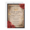 Vintage Red Rose Gold Black Elegant Sweet 16