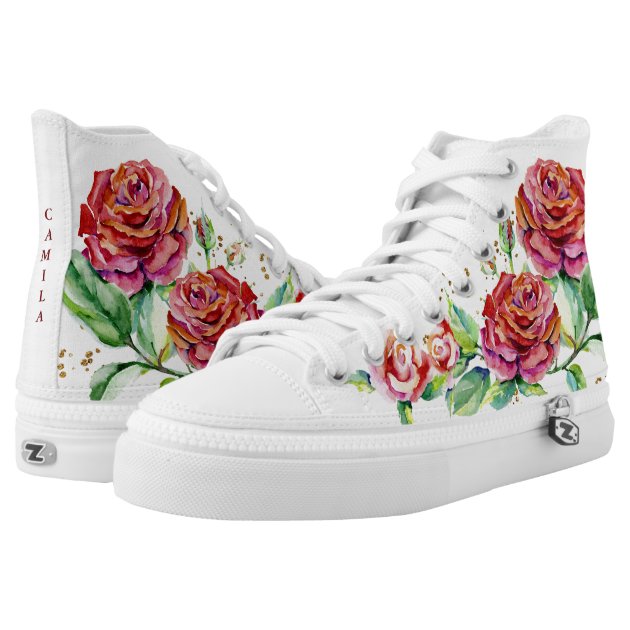 rose gold high top sneakers