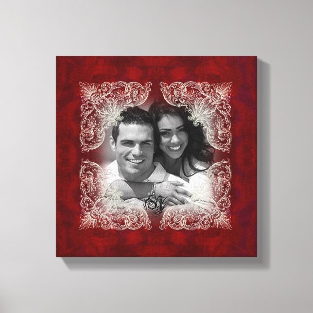 Vintage Red Rose Photo Print (Front)