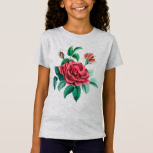 Vintage Red Rose T-Shirt