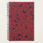 Vintage Red Roses Pattern Valentine Art Flowers