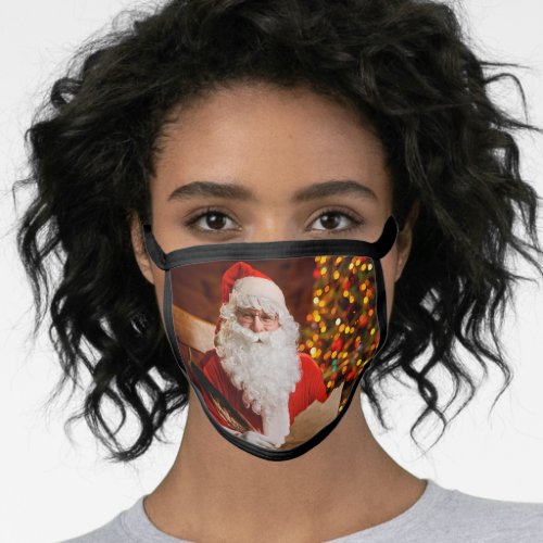 Vintage Red Santa Claus Merry Christmas Face Mask