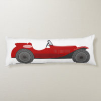 Vintage Red Sports Car Convertible Retro Bedding Body Pillow Zazzle