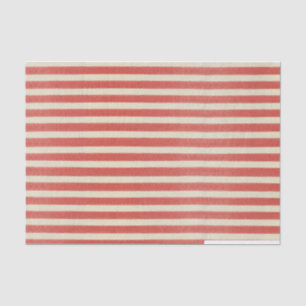 Vintage Red Striped Christmas Tissue Paper