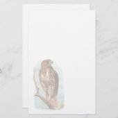 Vintage Red Tailed Hawk Stationery (Front/Back)