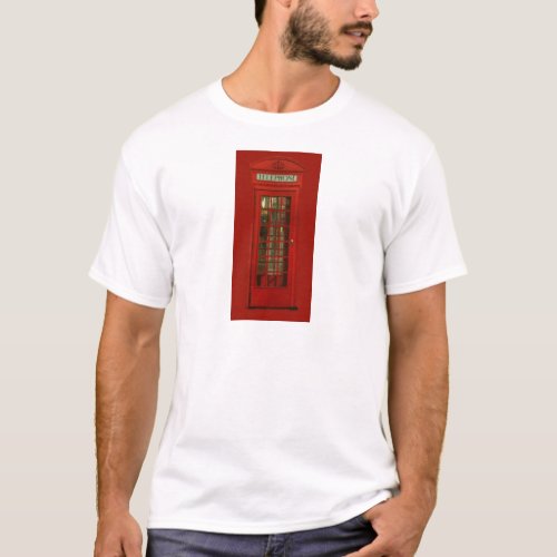 Vintage Red Telephone Box T_Shirt