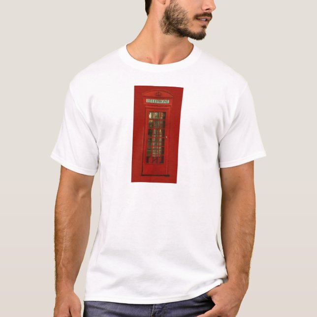 Vintage Red Telephone Box T-Shirt (Front)