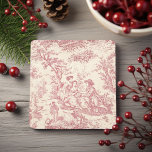 Vintage red toile de jouy couple printed stone coaster<br><div class="desc">Vintage red toile de jouy printed Stone Coaster. This toile de jouy vintage Stone Coaster is inspired by the exquisite designs of french romantic countryside scenes. These sophisticated Toile prints are an all time rage at the moment, beautiful designs that bring natural beauty to any item. They combine both traditional...</div>