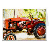 Vintage Red Tractor (Front Horizontal)