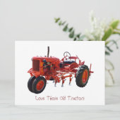 Vintage Red Tractor (Standing Front)
