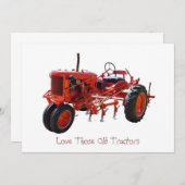 Vintage Red Tractor (Front/Back)