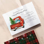 Vintage Red Truck Business Christmas Party Invitation<br><div class="desc">Vintage Red Truck Business Christmas Party Invitation you can easily customize by clicking the "Personalize" button</div>