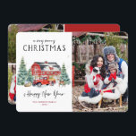 Vintage Red Truck | Christmas Holiday Photo Card<br><div class="desc">Featuring a rustic red barn and charming vintage red truck. This cute Christmas card is a charming holiday theme perfect for anyone on your mailing list. More room on the back for two photos and custom holiday message. Add your custom wording to this design by using the "Edit this design...</div>