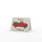 Vintage Red Truck Christmas Tree Christmas Card