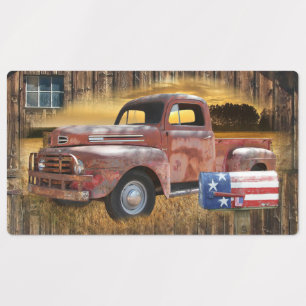 Vintage Red Truck Labels