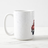 Vintage Red Truck Merry Christmas Coffee Mug (Left)