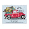 Vintage Red Truck New Home Moving
