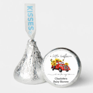 Vintage Red Truck with Sunflowers Baby Shower Hershey®'s Kisses®