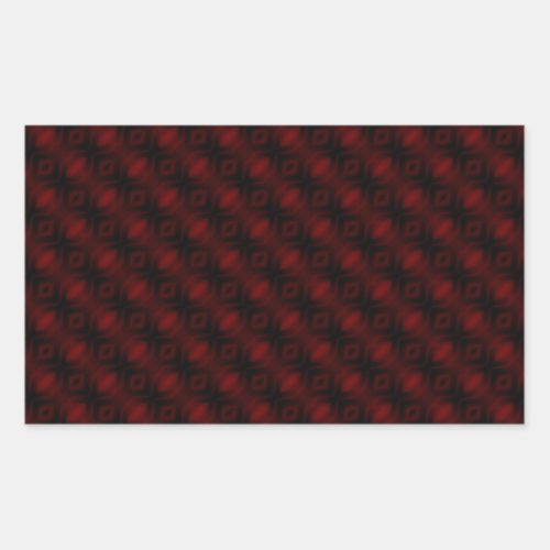 Vintage Red Velvet Wallpaper Abstract Design Rectangular Sticker