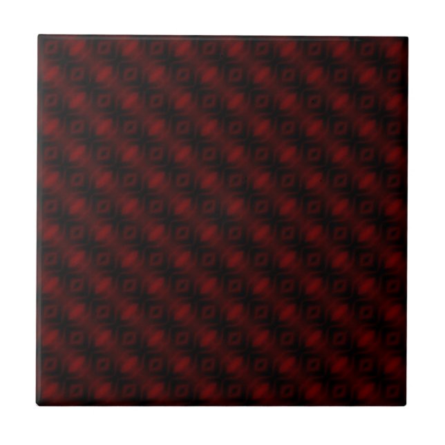 Vintage Red Velvet Wallpaper Abstract Design Tile (Front)