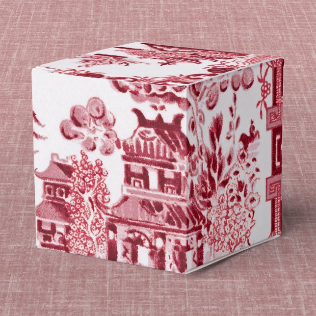 Vintage Red Willow Favor Box (Creator Uploaded)