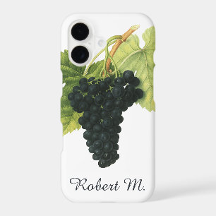 Vintage Red Wine Organic Grape Cluster, Food Fruit iPhone 17 Case
