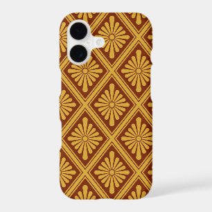 Vintage Red Yellow Rosette Japan Oriental Art iPhone 17 Case