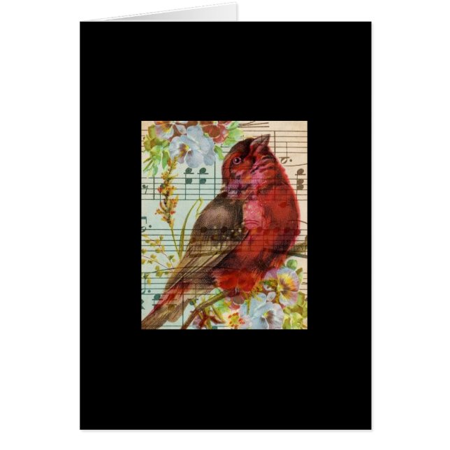 Vintage Redbird Collage Cards (Front)