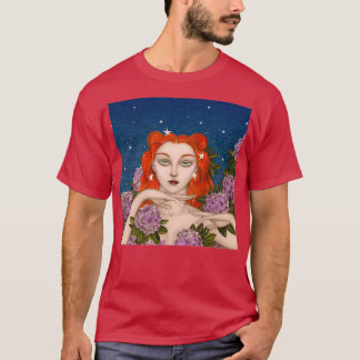 Vintage Redhead Starry Night T-Shirt