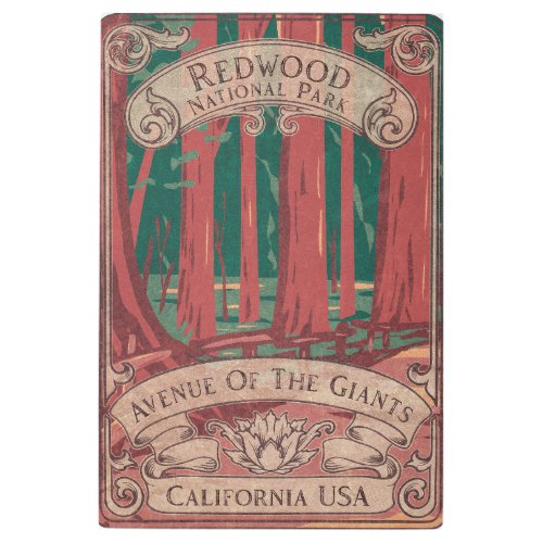Vintage Redwood National Park Metal Print