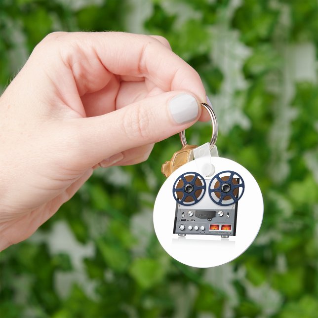 Vintage Reel Tape Deck Keychain (Creator Uploaded)