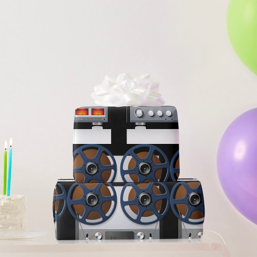 Vintage Reel Tape Deck Wrapping Paper