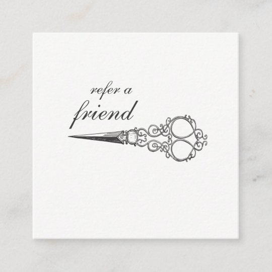 Vintage Refer A Friend Referral Salon Client Cards Zazzle Com
