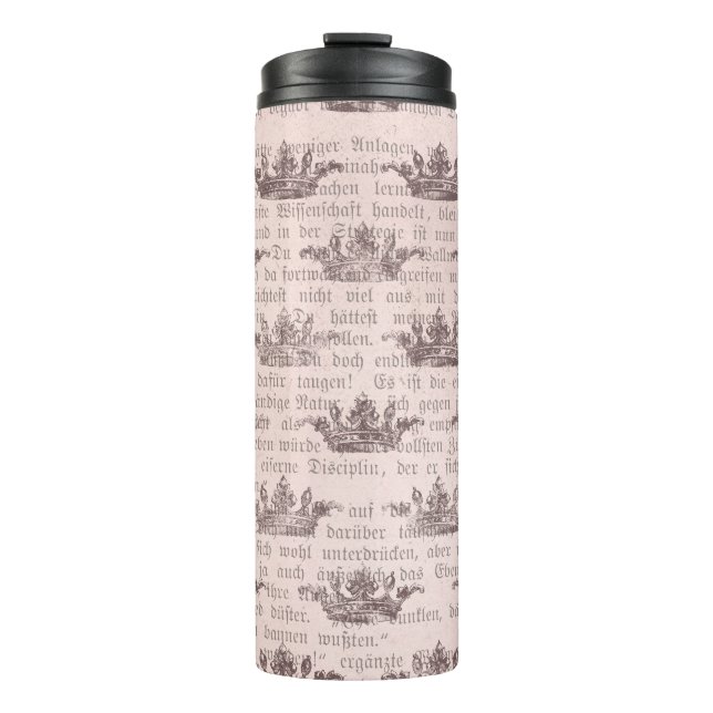 Vintage Regal Typography Thermal Tumbler (Front)