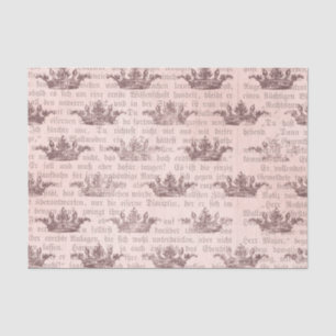 Vintage Regal Typography Tissue Paper