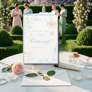 Vintage Regency Floral Thank you for coming